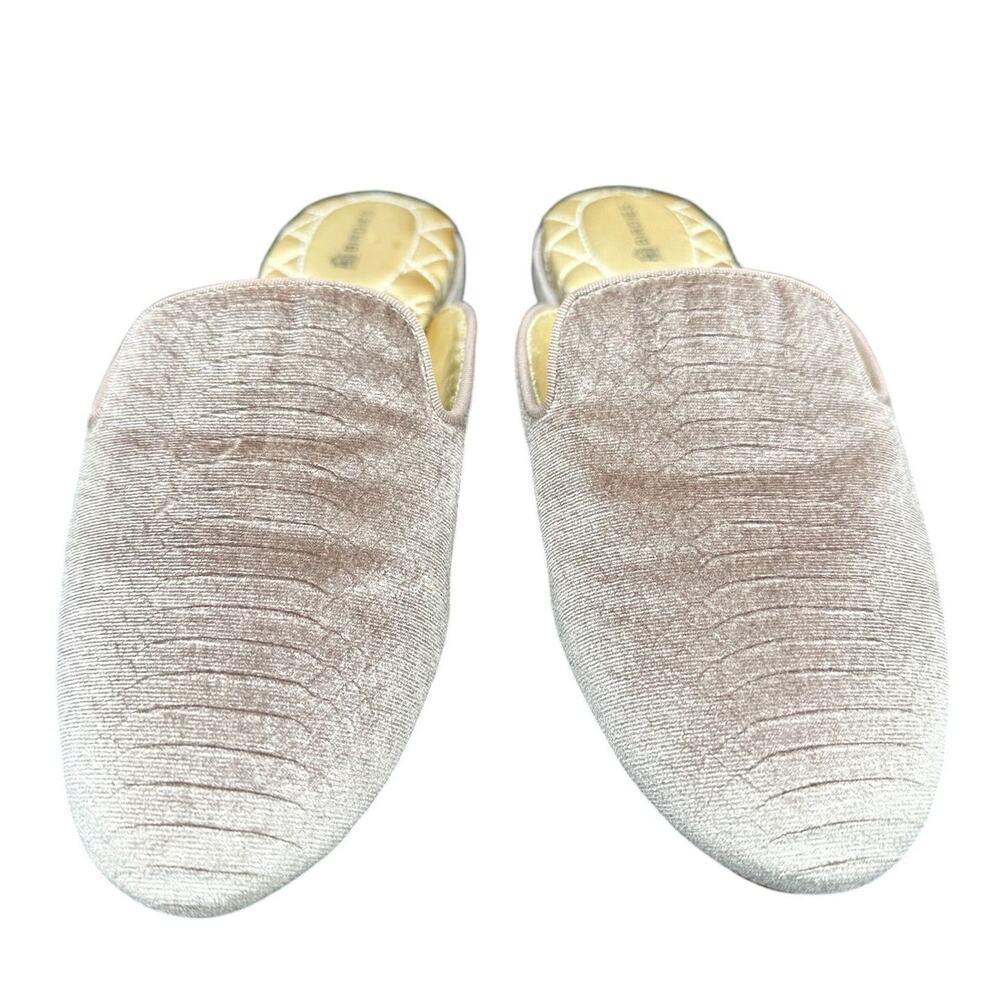 Birdies The Phoebe Pink Python Womens 6.5 Embossed Velvet Mules Spring Pretty 🎀 - Picture 2 of 12